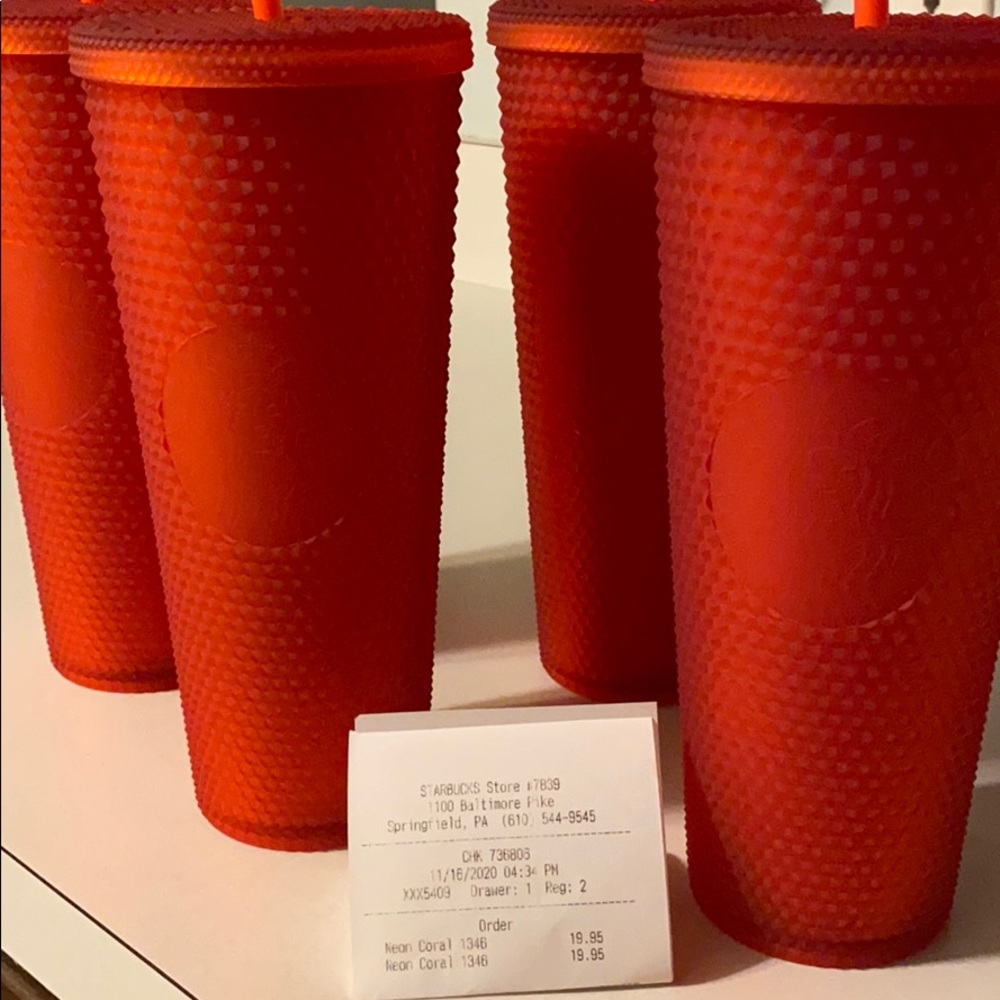 Starbucks Studded Matte Red Tumbler holiday 2020